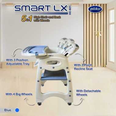 High Chair Pliko Smart 505 / Pliko HC-620 5in1 High Chair and Desk Smart LX 621 BLUE