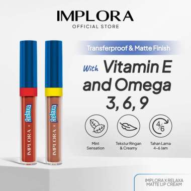 Implora X Relaxa Matte Lipcream (New Launch) Cherry