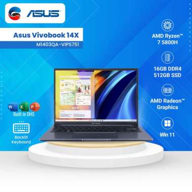 ASUS Laptop M1403QA-VIPS751 AMD Ryzen 7 5800H 16GB 512GB Win 11