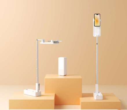 USAMS ZB209 Stand Phone Live Show Lipat Multi Fungsi Ring Light LED New ZB265 Putih