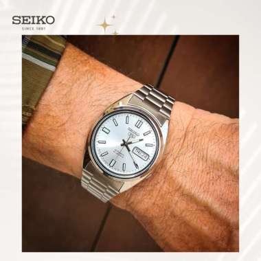 Seiko 5 Automatic 21 Jewels Original SNXS73K1 Jam Tangan Pria Silver