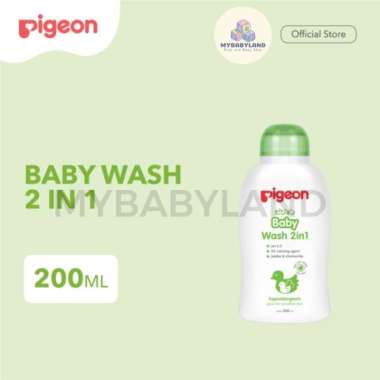 PIGEON Baby Wash 2in1 Chamomile | Shampoo & Sabun Cair Bayi / Sabun Mandi | 600ml PG Body Wash 200ml