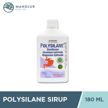Polysilane Sirup 180 mL - Pereda Nyeri Maag, Asam Lambung, Kembung