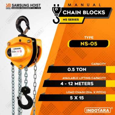 Samsung NS-05 Manual Chain Block Katrol Takel [500 Kg] 10 Meter