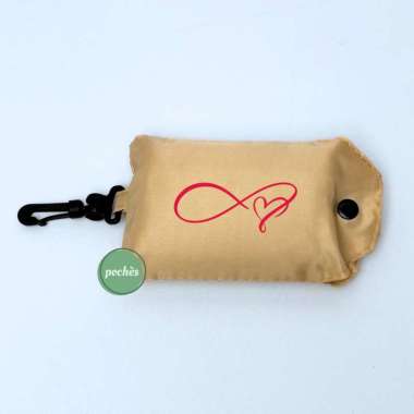 CUSTOM TAS BELANJA LIPAT SABLON LOGO NAMA/TAS LIPAT HOOK MEDIUM POCHES Cream