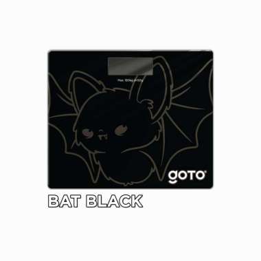 Goto Mawmaw Timbangan Berat Badan Digital Body Scale Karakter 180 Kg B BLACK