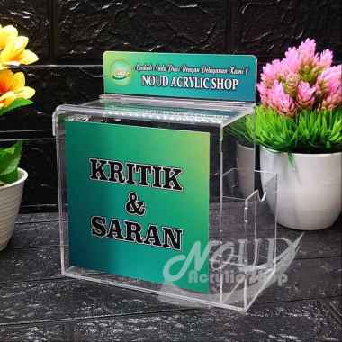 Kotak Saran Akrilik / Kritik dan Saran Acrylic