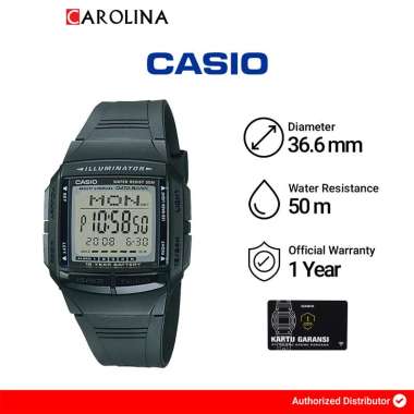 Jam Tangan Pria Casio General DB-36-1A Digital Dial Black Resin Band [ Jakarta ]