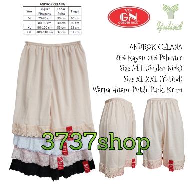 GOLDEN NICK / YUTIND - ANDROK CELANA DALAMAN WANITA Golden Nick Size M Hitam