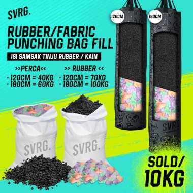 SVRG. Isi Punching Bag - Isi Samsak Tinju - Filler - Rubbber - Fabric - MMA Fabric 10KG