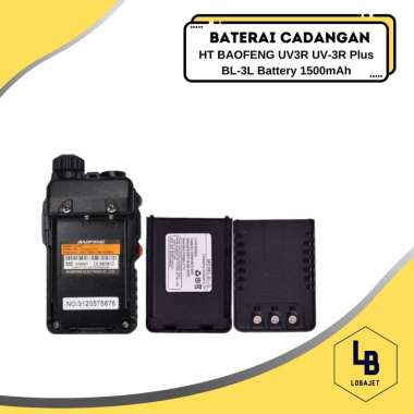 Baterai Cadangan HT BAOFENG UV3R UV-3R Plus BL-3L Battery 1500mAh