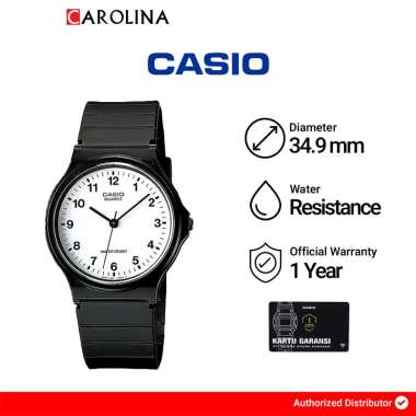 Jam Tangan Wanita Casio Standard MQ-24-7B Pop White Dial Black Resin Band [ Jakarta ]
