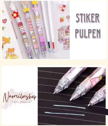 STIKER PULPEN WATERPROOF STIKER MOMO sticker 2D DIY VIRAL KOREA BOX