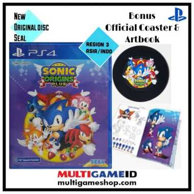 PS4 Sonic Origins Plus +Artbook + coaster Region 3