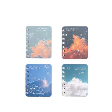 SK-A58 Buku Catatan Kartun Memo Kecil A7 80 Lembar / Buku Kecil Notebook Ring Motif Notepad / Buku M