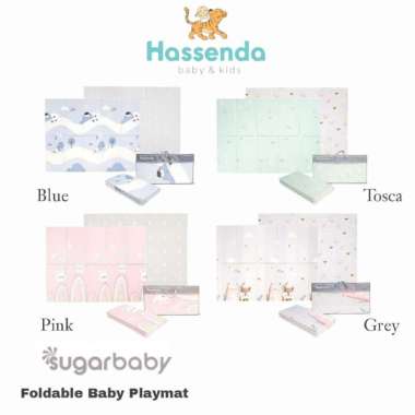 Sugar Baby Foldable Baby Playmat (Nature Series) / Playmat Lipat Anak Grey