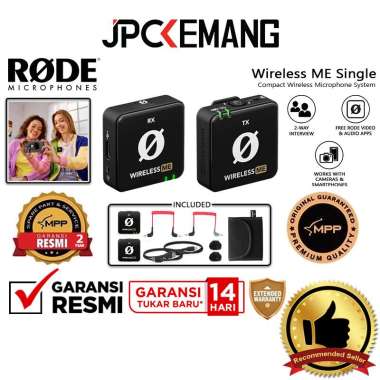JPC KEMANG Rode Wireless ME Single / Dual Compact Wireless Microphone Rode WirelessME Duo / Single M