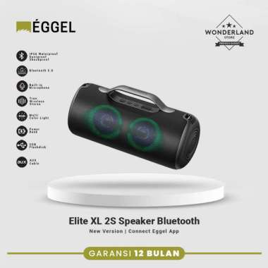 Eggel Elite XL 2S Waterproof Portable Bluetooth Speaker with RGB Light