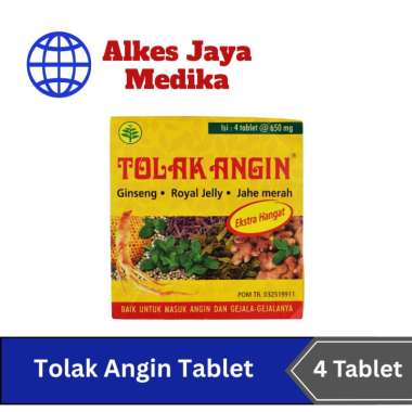 Tolak Angin Tablet Sidomuncul Isi 4 Tablet - Untuk Gejala Masuk Angin