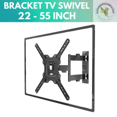 Braket / Bracket TV Swivel 32 40 42 50 55 Inch Bisa Geser Kana Kiri