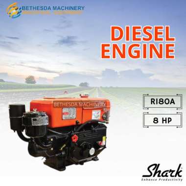 Diesel Shark R180 Diesel engine 8 HP / 8 PK hopper