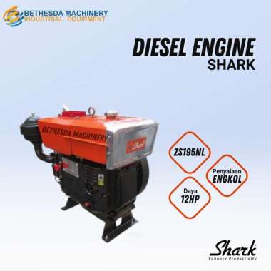 Mesin Diesel Penggerak 12 HP Lampu Shark Diesel Engine 12 PK Type ZS 195NL