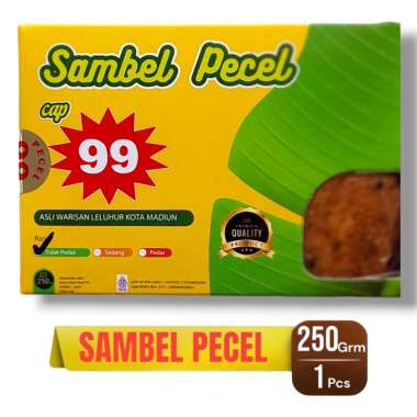 Sambel Pecel Madiun Rasa Sedang Cap 99 Bumbu Kacang Instan Resep Bumbu Pecel Khas Madiun 250gram ped