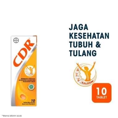 CDR Suplemen Kalsium Rasa Jeruk 10 Tablet