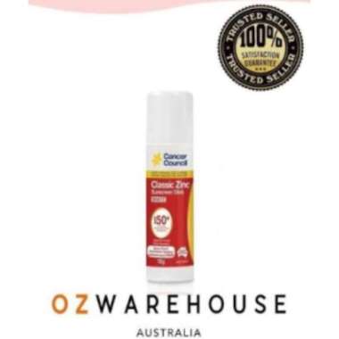 Cancer Council SPF 50+ Classic Zinc Sunscreen Stick White 12g