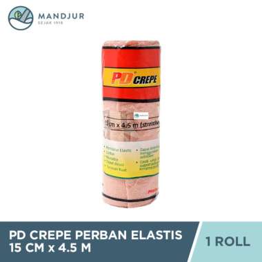 PD Crepe Perban Elastis 15 CM x 4.5 M - Perban Kain Cedera Keseleo