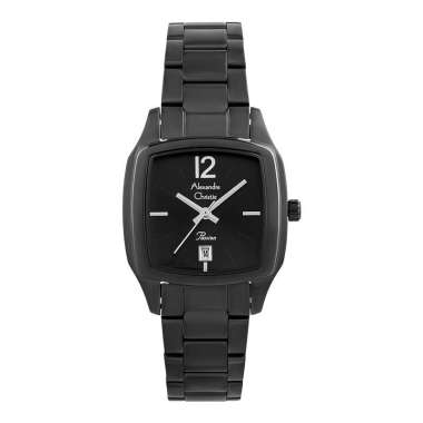 Jam Tangan Wanita Alexandre Christie Passion AC 2454 LD BIPBA Ladies Black Dial Black Stainless Stee