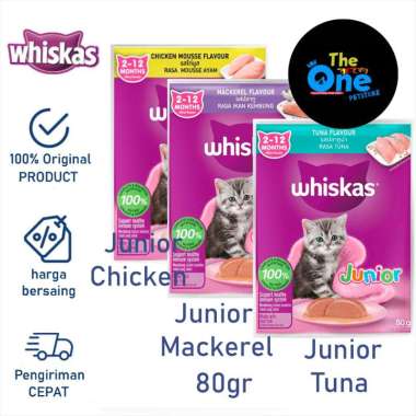 Whiskas Junior Pouch Whiskas Kitten Wet Food - Makanan Basah Kitten Kitten Chicken