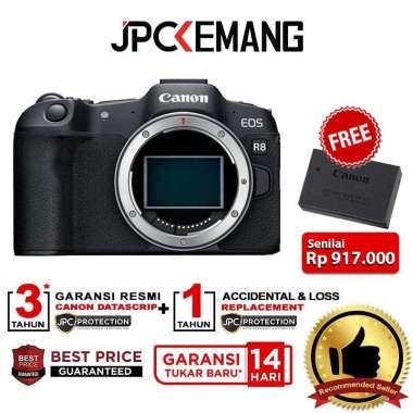 JPC KEMANG Canon EOS R8 Body Only Mirrorless Camera EOS R 8 GARANSI RESMI + RF28-70mm F2.8