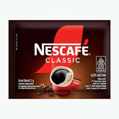 Kopi Nescafe Classic 100% Kopi Murni Sachet - 2 gr (Kemasan Satuan)