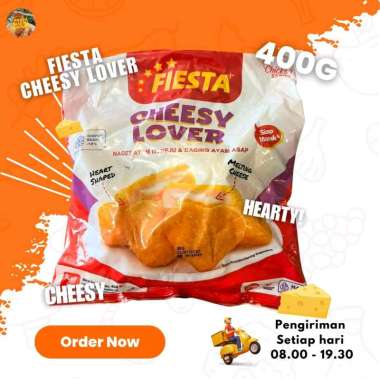 FIESTA CHEESY LOVER CHICKEN NUGGET PREMIUM Naget Ayam Keju 500g