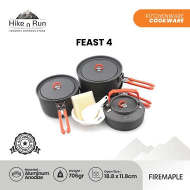 Fire Maple Feast 4 Peralatan Masak Camping Orange