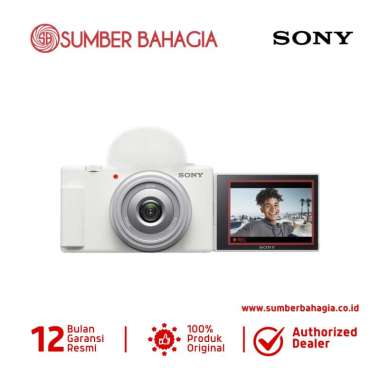 Sumber Bahagia - Sony ZV-1F Vlogging Digital Camera White