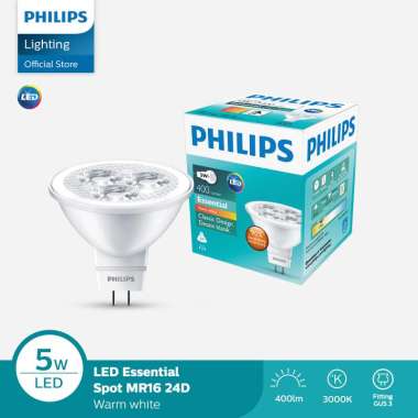 Philips Lampu ESSENTIAL MR16 LED 5-50W 24D Kuning