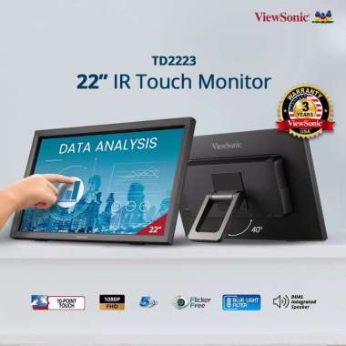 ViewSonic Monitor TD2223 Touch Screen 22 inch