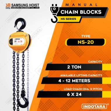 Samsung NS-20 Manual Chain Block Katrol Takel [2 Ton] 10 Meter