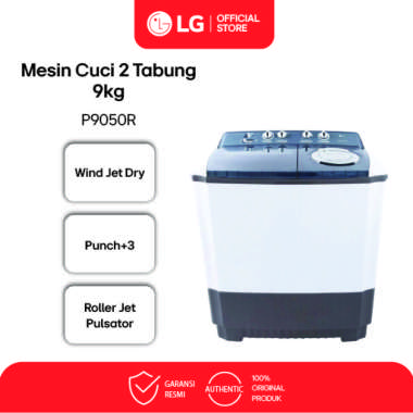LG Mesin Cuci 2 Tabung [9 Kg] P9050R