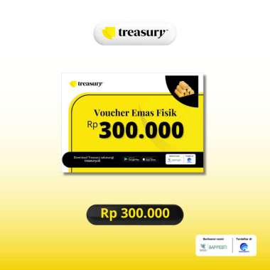 Voucher Emas Fisik Treasury Rp300.000