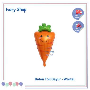 Balon Foil Buah buahan Sayur / Fruit Vegetable Balloon Wortel