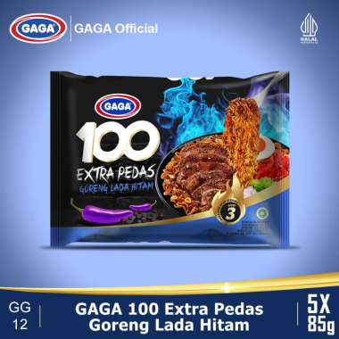 Promo Harga Gaga 100 Extra Pedas Goreng Lada Hitam 85 gr - Blibli