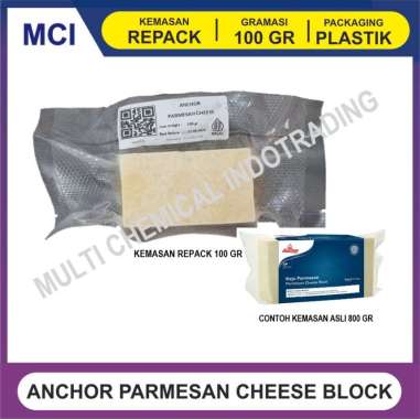 ANCHOR PARMESAN CHEESE BLOCK 100 GR REPACK / KEJU PARMESAN BLOK