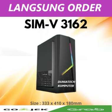 CASING SIMBADDA SIM V SIMV SIM-V + PSU 380W GARANSI RESMI 1THN