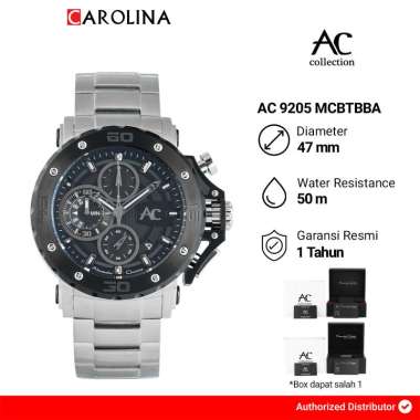 Jam Tangan Pria Alexandre Christie AC 9205 MCBTBBA Black Dial Stainless Steel Strap [ Jakarta ]