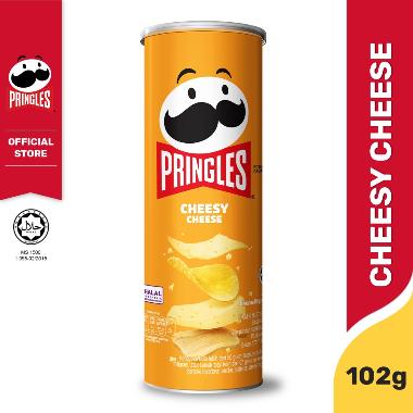 Promo Harga Pringles Potato Crisps Cheesy Cheese 107 gr - Blibli