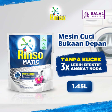 Promo Harga Rinso Detergent Matic Liquid Front Load  1600 ml - Blibli