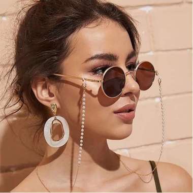 tali gantungan masker tali masker mutiara pearl chain mask hig082